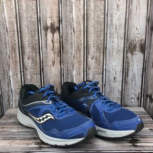 Saucony Cohesion 10 Running Jogging Shoe Size 8w Blue Grey Lightweight S25343-3